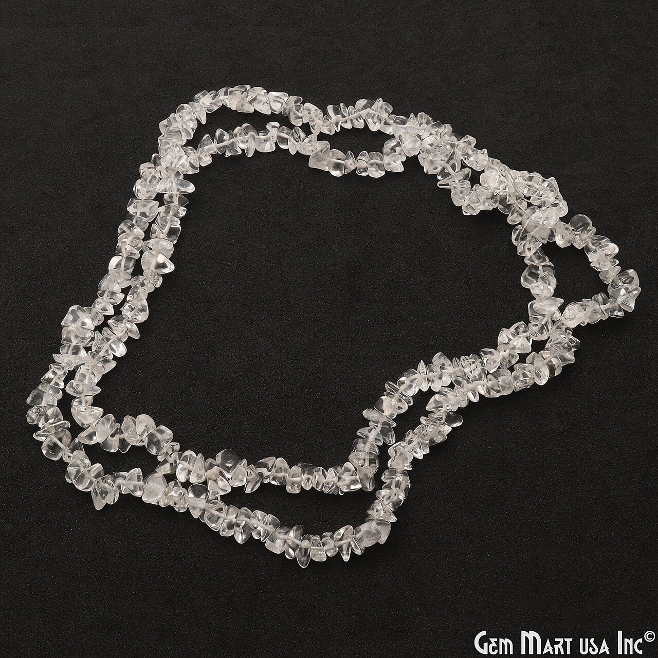 Gemstone Chip Beads, 34 Inch, Natural Chip Strands, Drilled Strung Nugget Beads, 7-10mm, Polished, GemmartUSA (70004)
